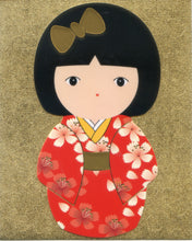 Load image into Gallery viewer, JJ323 JAPANESE STICKER JAPANESE KIMONO GIRL