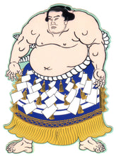 Load image into Gallery viewer, JJ350 JAPANESE STICKER UKIYOE SUMO