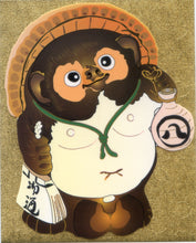 Load image into Gallery viewer, JJ383 JAPANESE STICKER TANUKI FIGURE(RACCOON DOG)