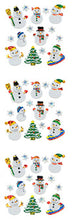 Load image into Gallery viewer, XJ055 CHRISTMAS PRISM STICKERS Snowman