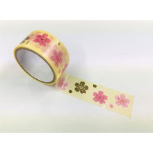 Load image into Gallery viewer, AT578 WASHI TAPE WITH GOLD FOIL SAKURA
