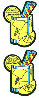 SM031 SCRATCH & SMELL STICKERS LEMONADE