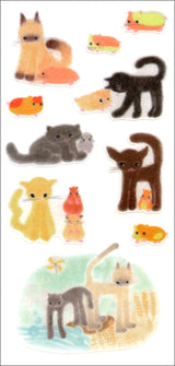 99-013 UOU CUTE STICKER　CATS ＆ HAMSTERS