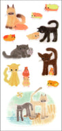 99-013 UOU CUTE STICKER　CATS ＆ HAMSTERS