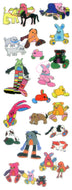 99-005 UOU CUTE STICKER LOVING CREATURES 2