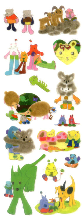 99-006 UOU CUTE STICKER LOVING CREATURES 3