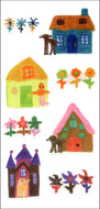 99-012 UOU CUTE STICKER　ANIMALS,HOUSES ＆ GARDENS