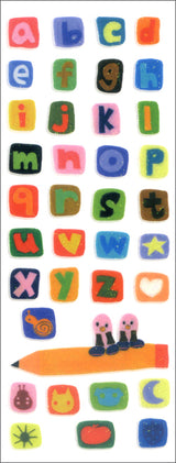 99-014 UOU CUTE STICKER　LETTERS