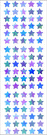 AU207 AURORA STAR STICKERS STAR 8mm BLUEGREEN