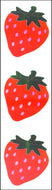 CA332 AURORA STICKERS  STRAWBERRIES