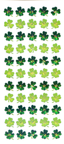 SE292 CRYSTAL STICKERS CLOVER 5