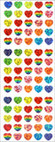 CP098 PRISM STICKERS RAINBOW HEARTS