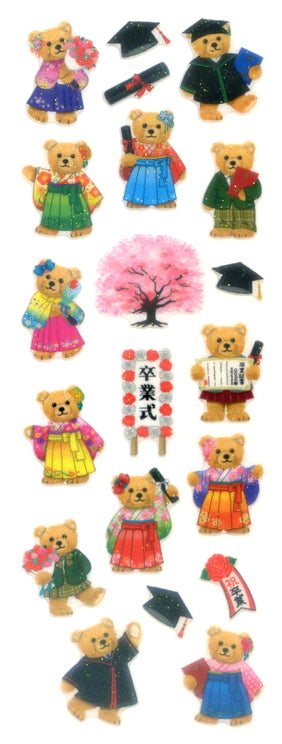 HR376 SPARKLIES TEDDY BEAR GRADUATION