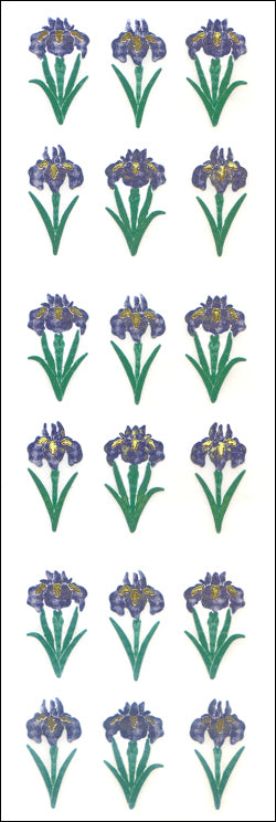 JC171 WASHI STICKERS IRISES