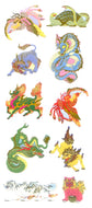 JP564 WASHI STICKERS IMAGINARY ANIMALS