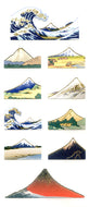 JQ332 WASHI STICKERS UKIYO-E MT. FUJI