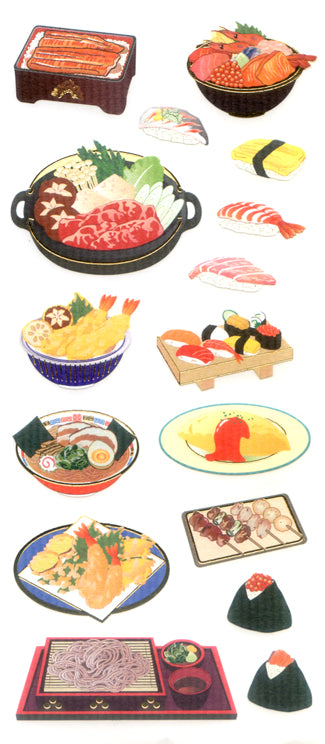 JQ334 WASHI STICKERS JAPANESE FOODS