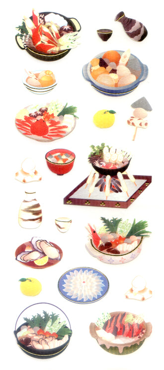 JQ337 WASHI STICKERS JAPANESE HOT POT