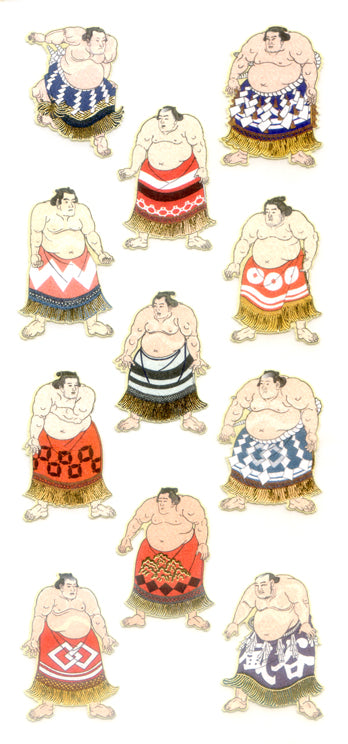 JQ350 WASHI STICKERS UKIYO-E SUMO