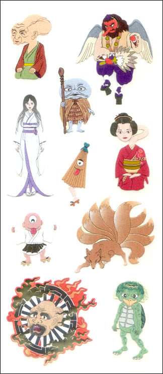 JQ365 WASHI STICKERS SCARY PHANTOMS