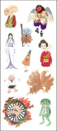 JQ365 WASHI STICKERS SCARY PHANTOMS