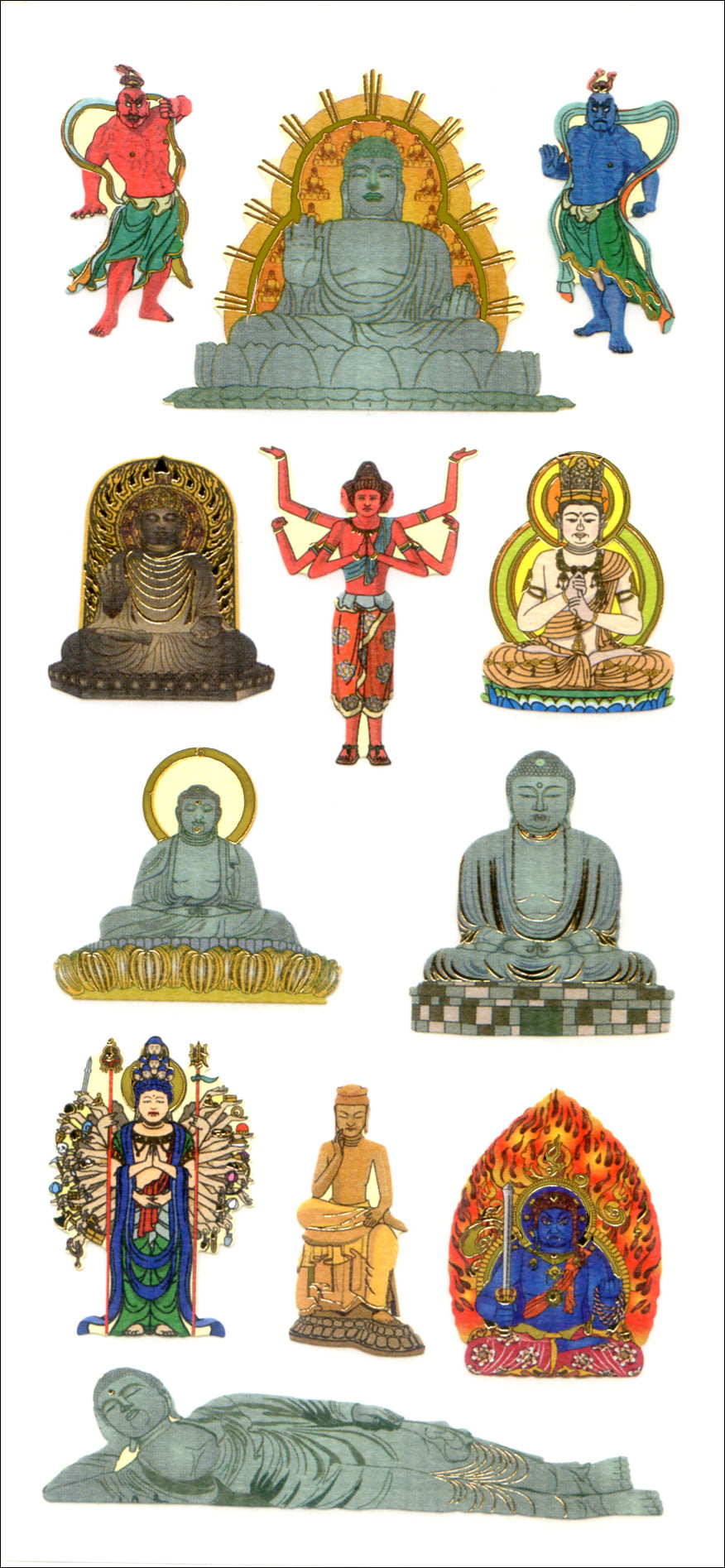 JQ370 WASHI STICKERS DAIBUTSU BUTSUZO