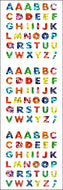 PH158 PRISM STICKERS COLORFUL ALPHABET
