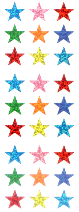 PH415 STAR STICKERS MULTI-COLORED