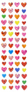 PMS714 HEART STICKERS MULTI-COLORED