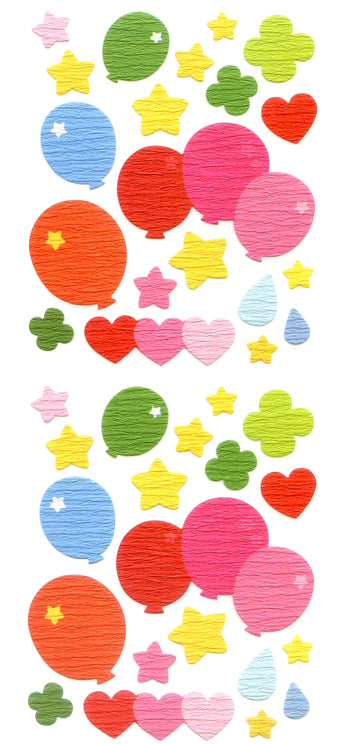 PS203  PAPER STICKERS  SUN SAM'S  BALLOONS
