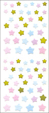 Load image into Gallery viewer, PS205  PAPER STICKERS  WITH GOLD FOIL SUN SAM'S  STAR
