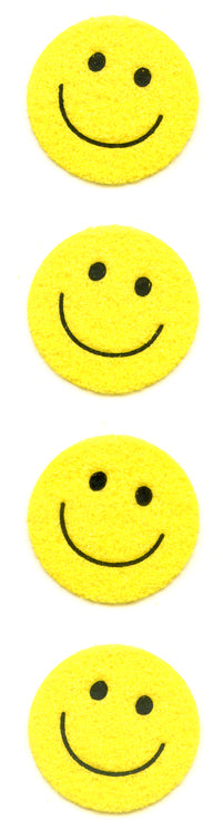 SV335 VIVELLE PAPER SMILE FACE STICKERS 30mm Yellow