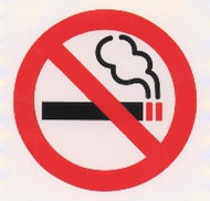 ZB039 LARGE STICKERS NO SMOKING MARK