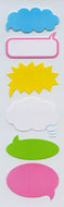 ZK088 PAPER STICKERS SPEACH BUBBLE