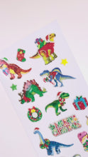 Load and play video in Gallery viewer, HR469 CHRISTMAS SPARKLIES DINOSAURS CHRISTMAS
