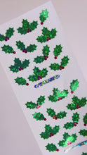Load and play video in Gallery viewer, XJ051 CHRISTMAS PRISM STICKERS Holly
