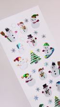 Load and play video in Gallery viewer, XJ055 CHRISTMAS PRISM STICKERS Snowman
