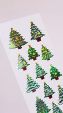 Load and play video in Gallery viewer, XJ270 CHRISTMAS PRISM STICKERS CRISTMAS TREES WITH ILLUMINATION
