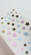 Load and play video in Gallery viewer, PS205  PAPER STICKERS  WITH GOLD FOIL SUN SAM'S  STAR
