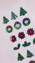 Load and play video in Gallery viewer, XJ076 CHRISTMAS PRISM STICKERS Christmas tree &amp; Christmas wreath
