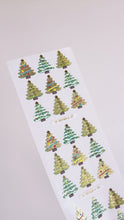 Load and play video in Gallery viewer, JF070 WASHI STICKERS GOLD CHRISTMAS TREES WITH GOLD FOIL
