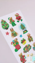 Load and play video in Gallery viewer, HR472 CHRISTMAS SPARKLIES BEAR CHRISTMAS

