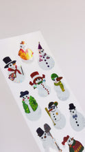 Load and play video in Gallery viewer, XP455 CHRISTMAS PRISM STICKERS Snowman
