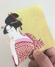 Load and play video in Gallery viewer, JJ352　JAPANESE　STICKER　WOMAN　BLOWING　GLASS　TOY
