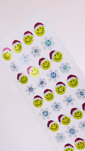 Load and play video in Gallery viewer, XJ546 CHRISTMAS PRISM STICKERS Snowflakes &amp; Smile face
