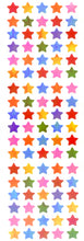 Load image into Gallery viewer, AU215 AURORA STAR STICKERS STAR 8mm MULTI COLORS

