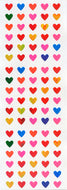 AU814 AURORA HEART STICKERS  MULTI COLORS WIDTH 6mm