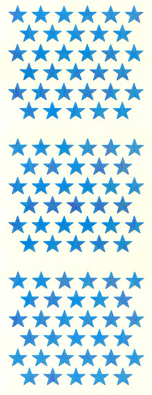 BA007 AURORA STAR STICKERS BLUE STARS