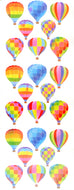 EA065 AURORA STICKERS  HOT AIR BALLOONS