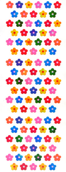 EA149 AURORA STICKERS COLORFUL FLOWERS
